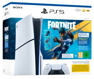 Sony Computer Ent. PS5 Console 1TB Standard Slim White + Fortnite Flowering Chaos